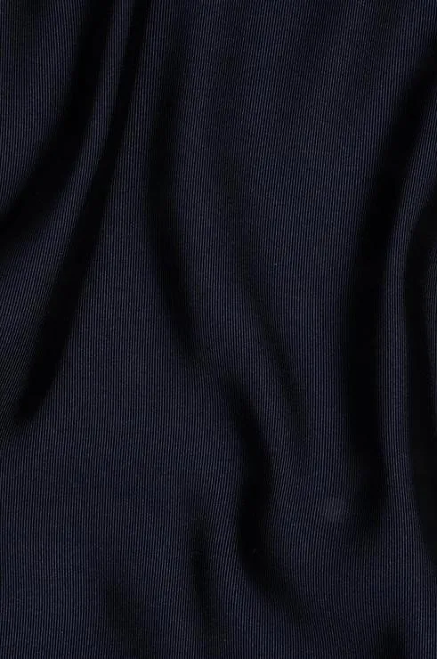 Navy Silk Faille Fabric