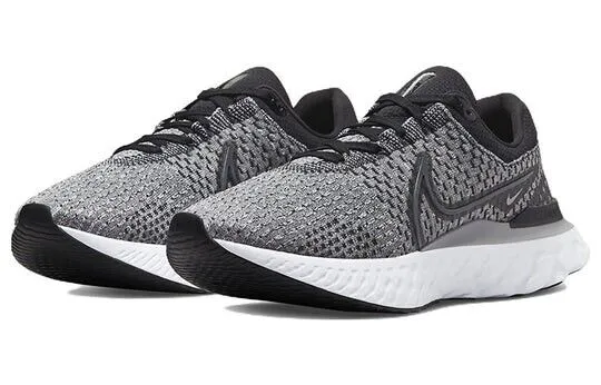 Nike React Infinity Run Flyknit 3 DH5392-006 Mens Gray/Black Running Shoes RJ131