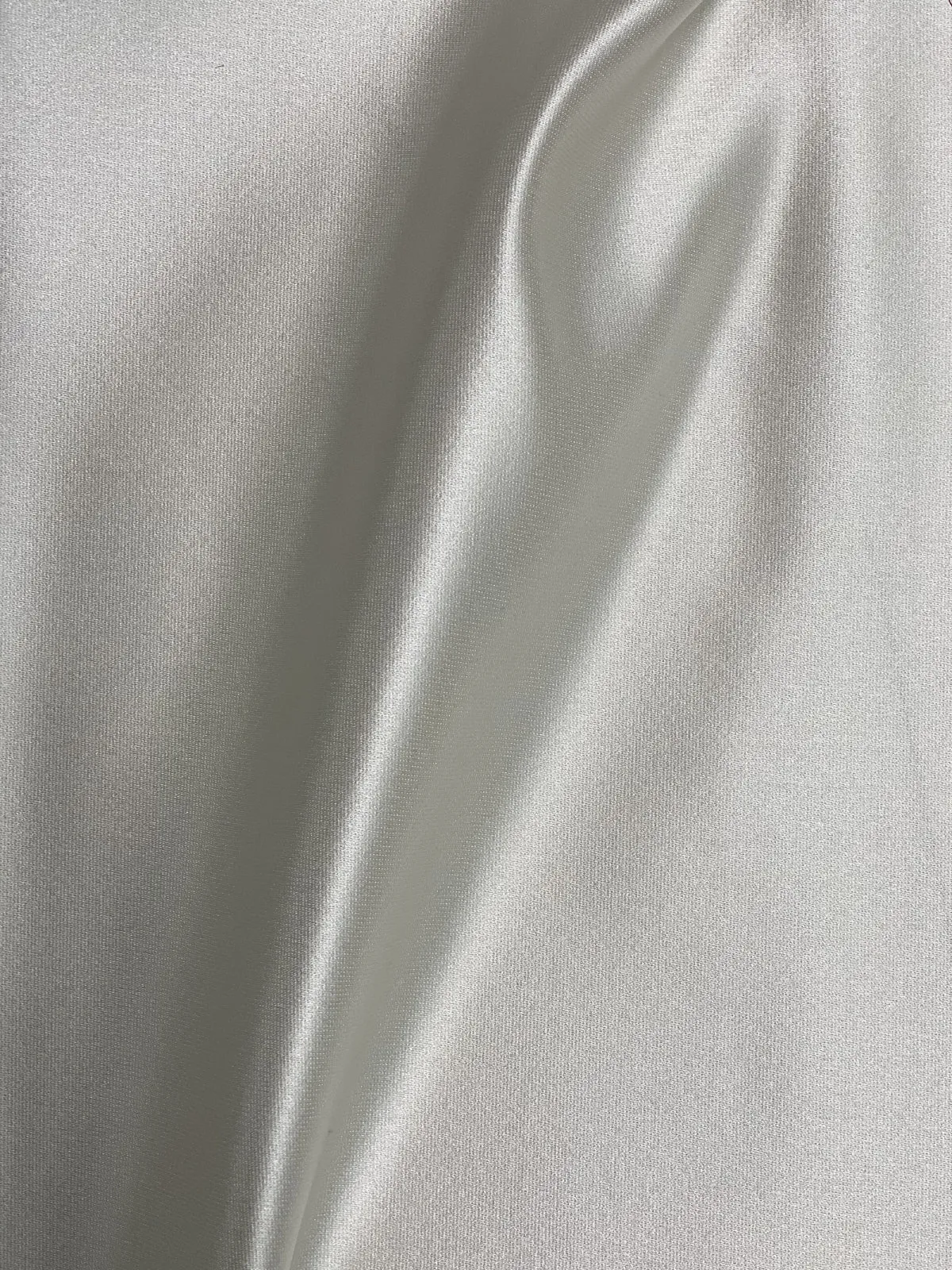 Off White Italian Satin Faille Fabric