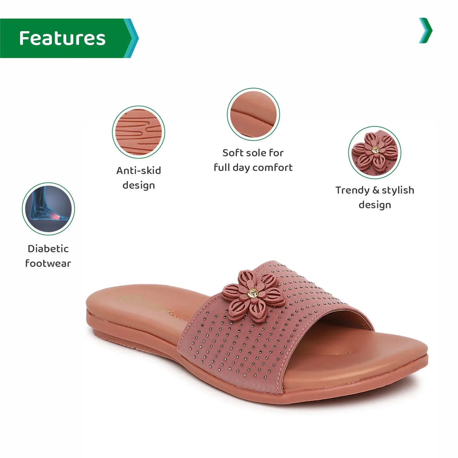 ORTHO JOY Fancy doctor Slipper  | Stylish Footwear