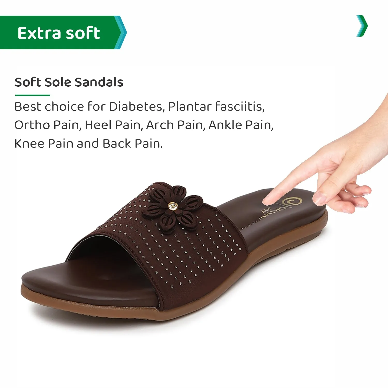 ORTHO JOY Fancy doctor Slipper  | Stylish Footwear