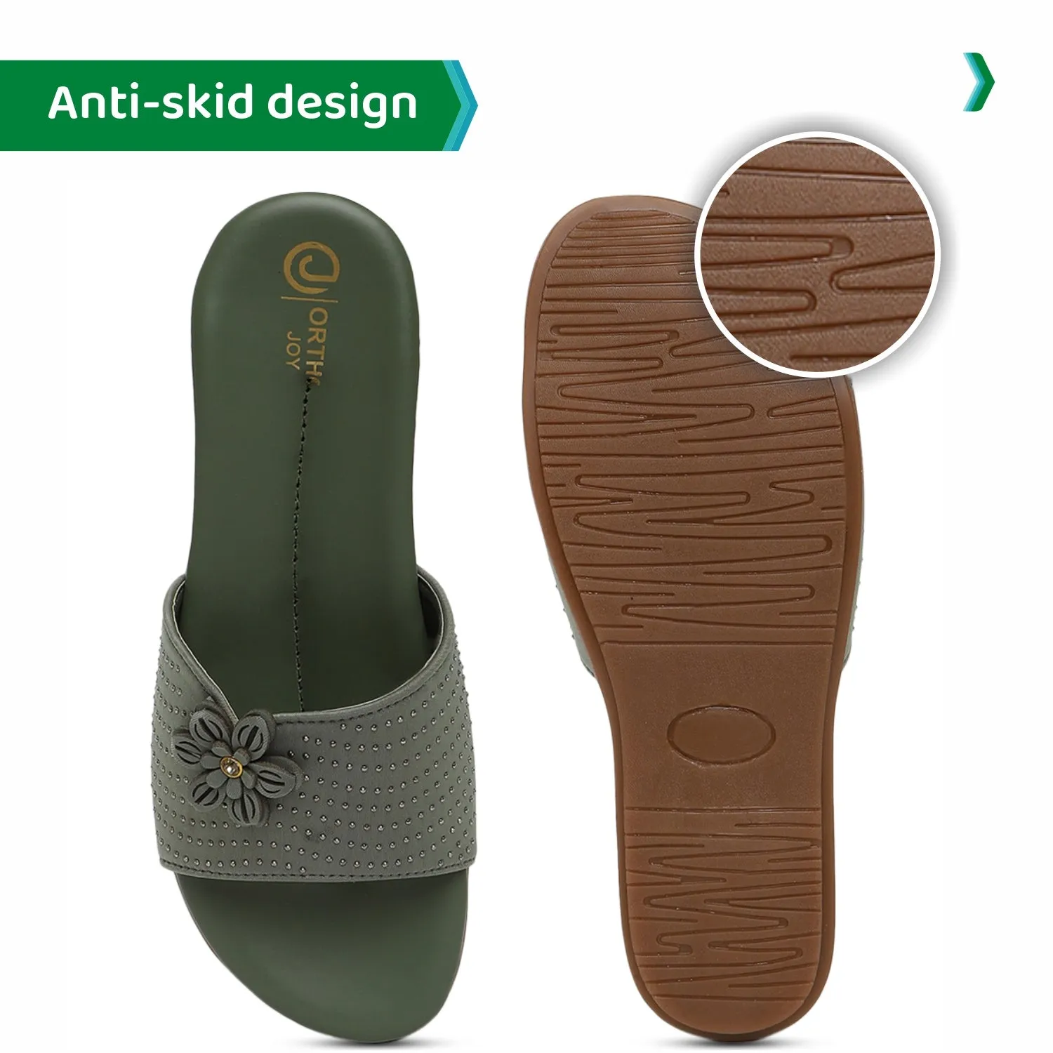 ORTHO JOY Fancy doctor Slipper  | Stylish Footwear