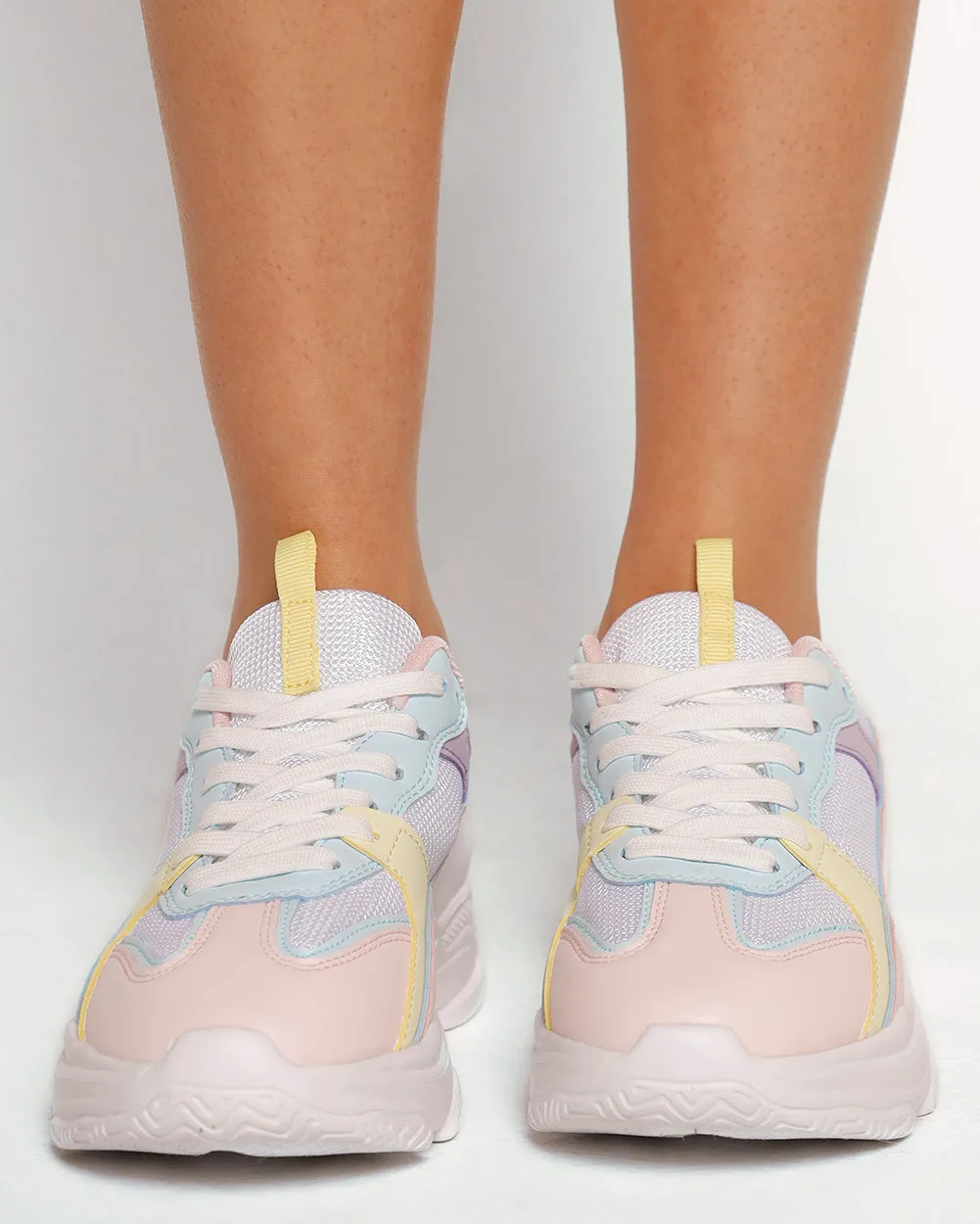 Pastel Pop Platform Sneakers