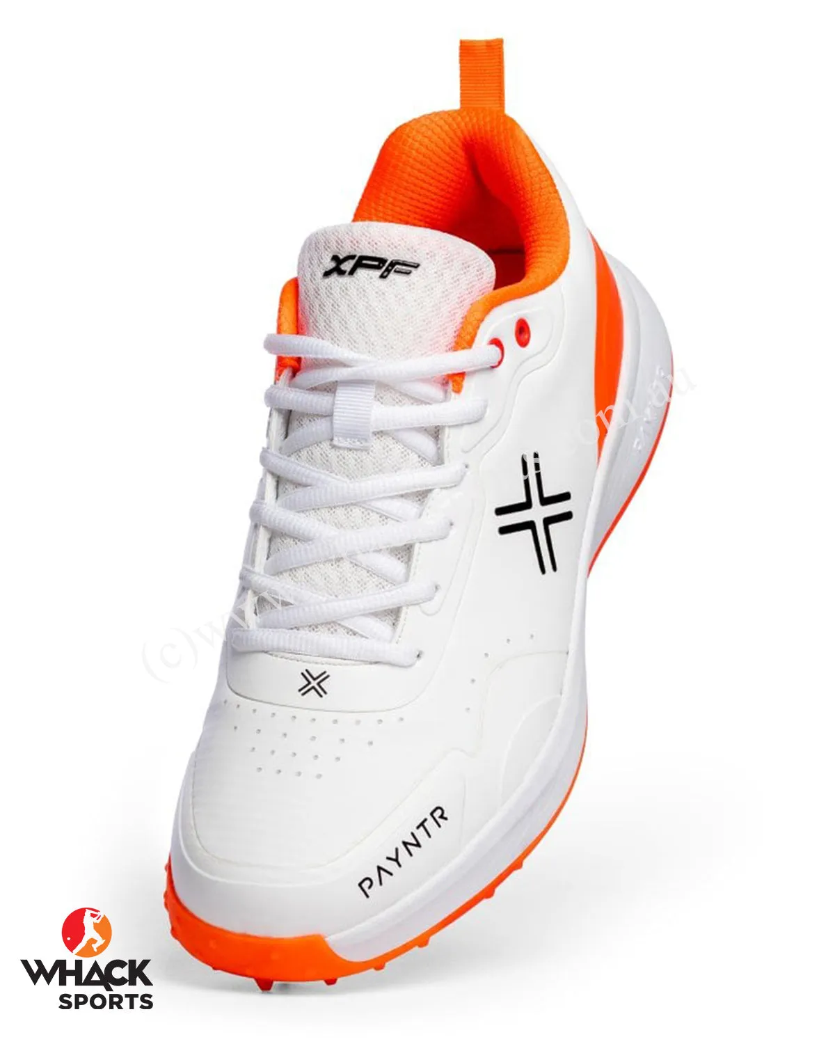 Payntr XPF-AR All Rounder Cricket Shoes - Steel Spikes - Orange