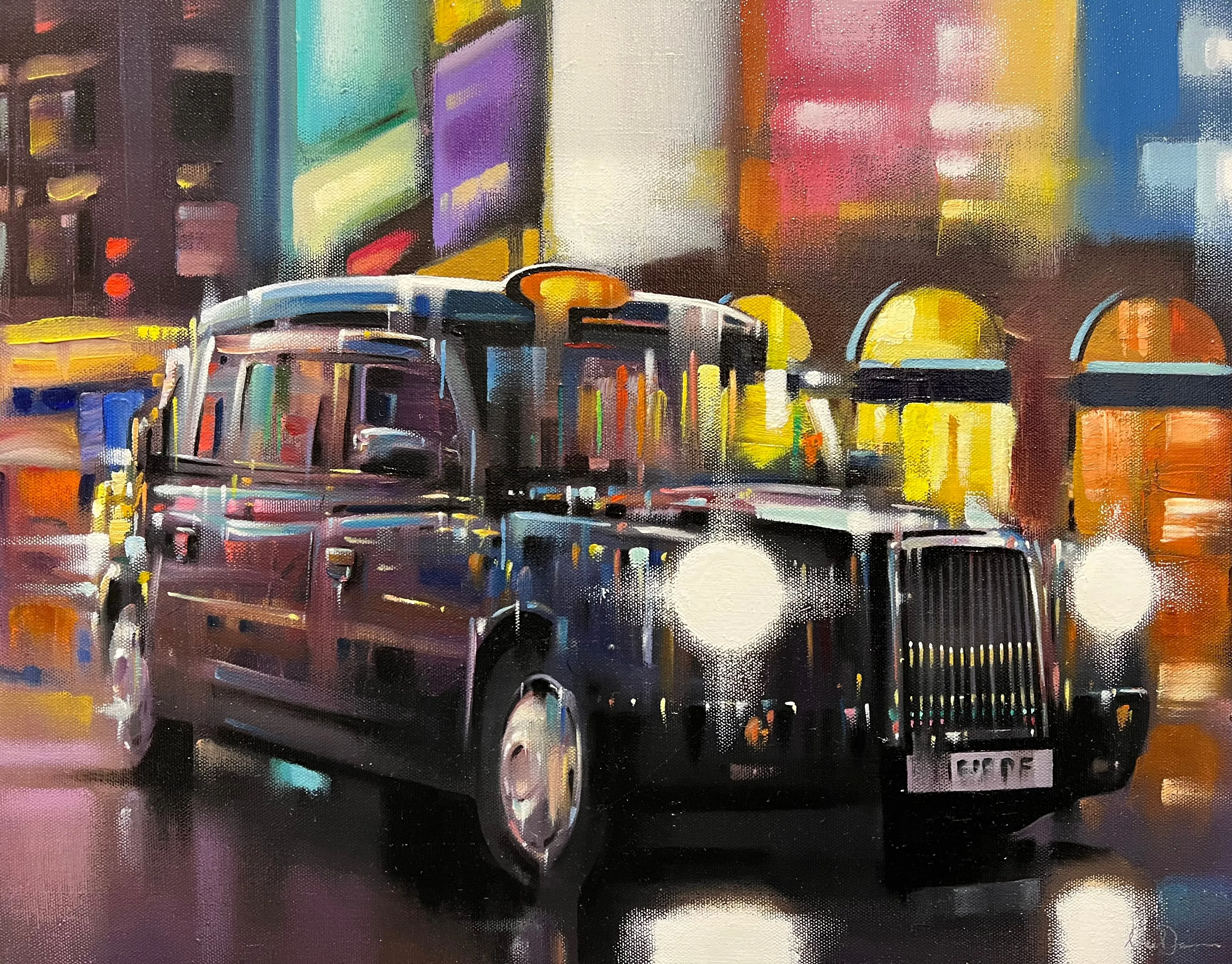 Piccadilly Taxi ORIGINAL by Neil Dawson