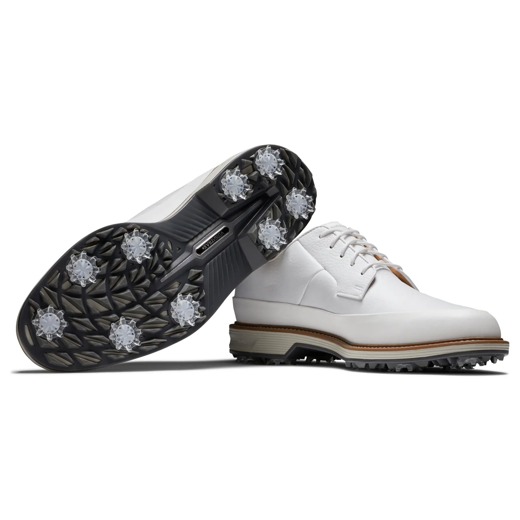 Premiere Series Cleated Laced Golf Shoes White/Grey - 2024