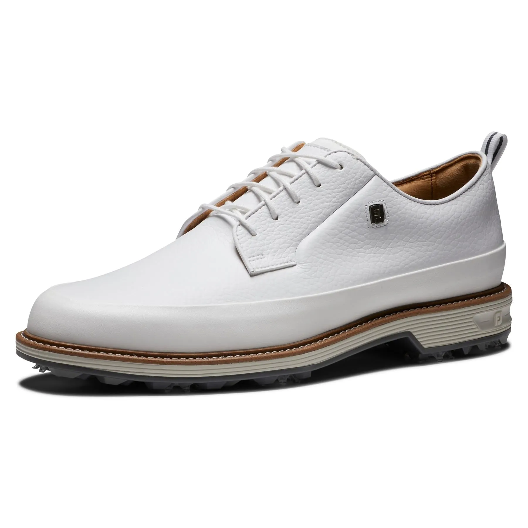 Premiere Series Cleated Laced Golf Shoes White/Grey - 2024