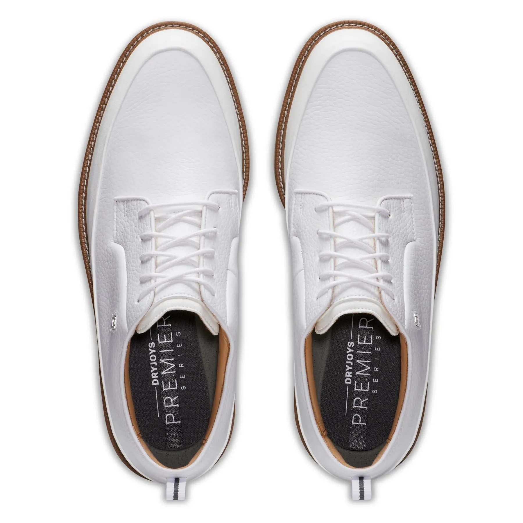 Premiere Series Cleated Laced Golf Shoes White/Grey - 2024