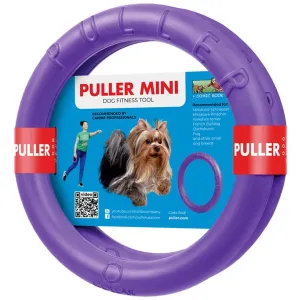 Puller Outdoor Dog Ring Toys Dog Fetch Toy Mini 2 Rings for Small Dogs Purple