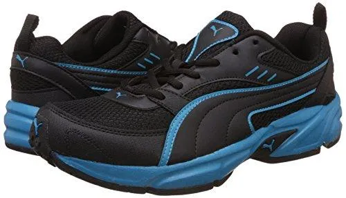 Puma Men's Atom Fashion III Dp Puma Black and Atomic Blue Running Shoes - 9 UK/India (43 EU)