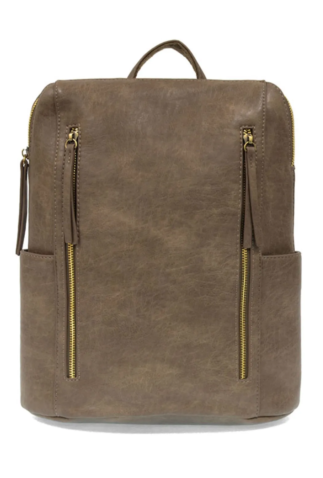 Raegan Double-Zip Backpack, Taupe