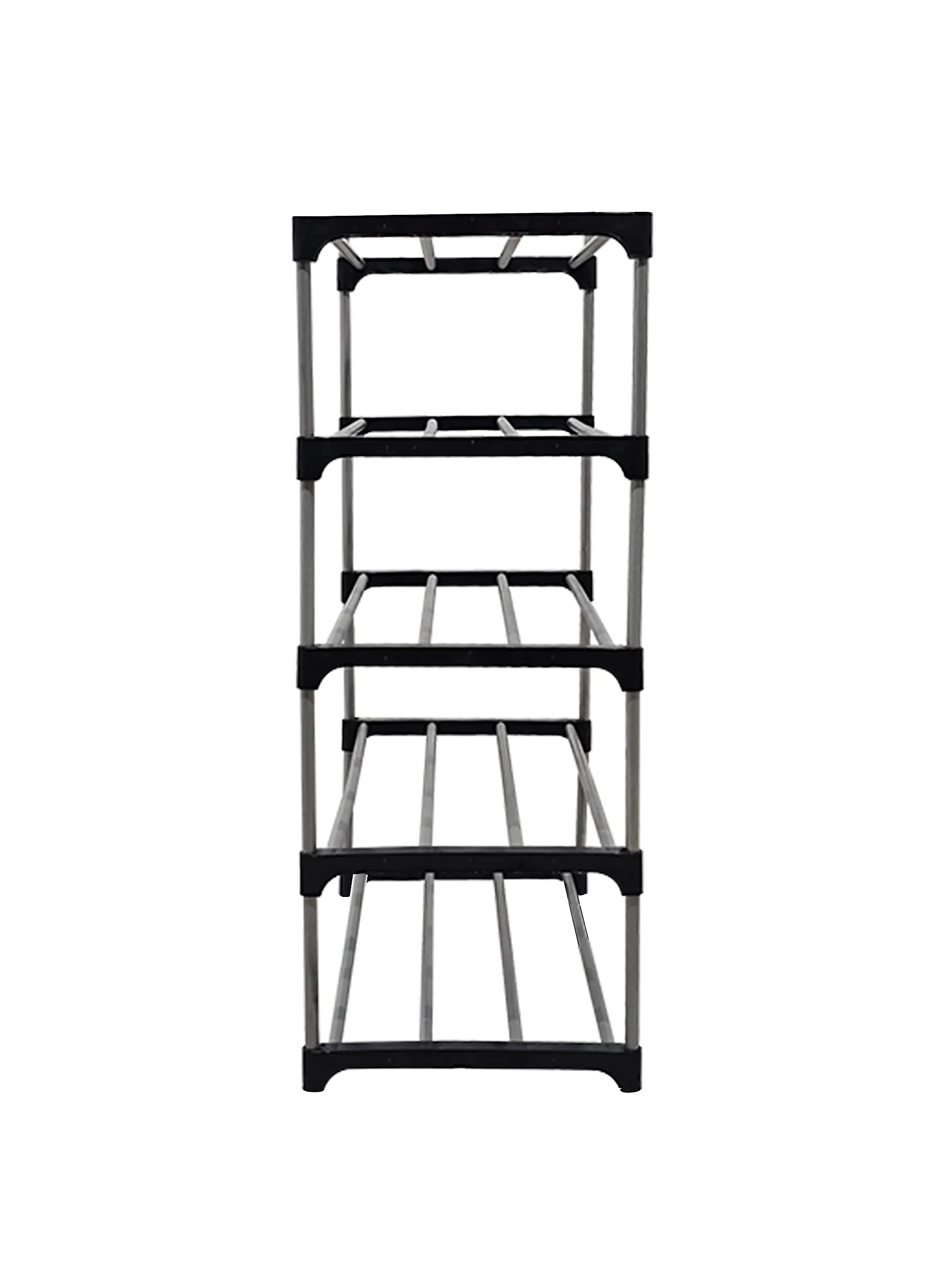 RAXON WORLD Multipurpose 5 Layer Heavy Duty Open Metal Book/Shoe/Cloth Foldable Rack for Anywhere Use