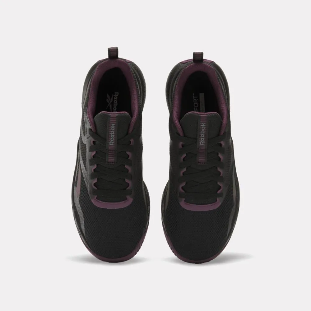 Reebok Footwear Women NFX Training Shoes BLACK/MIDNIGHT PLUM/FOOTWEAR W