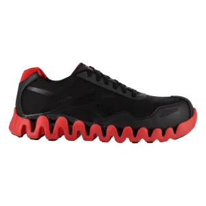 Reebok Mens Black/Red Mesh Work Shoes Zig Pulse Athletic CT