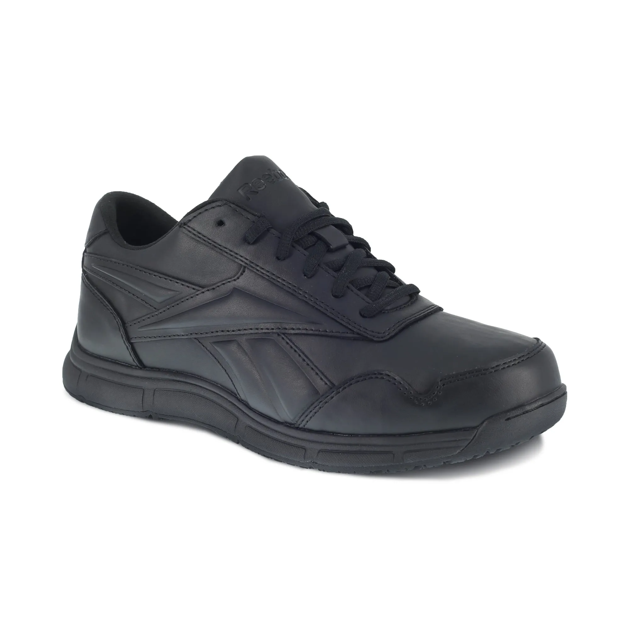 Reebok Womens Black Faux Leather Work Shoes Jorie LT SR Oxford