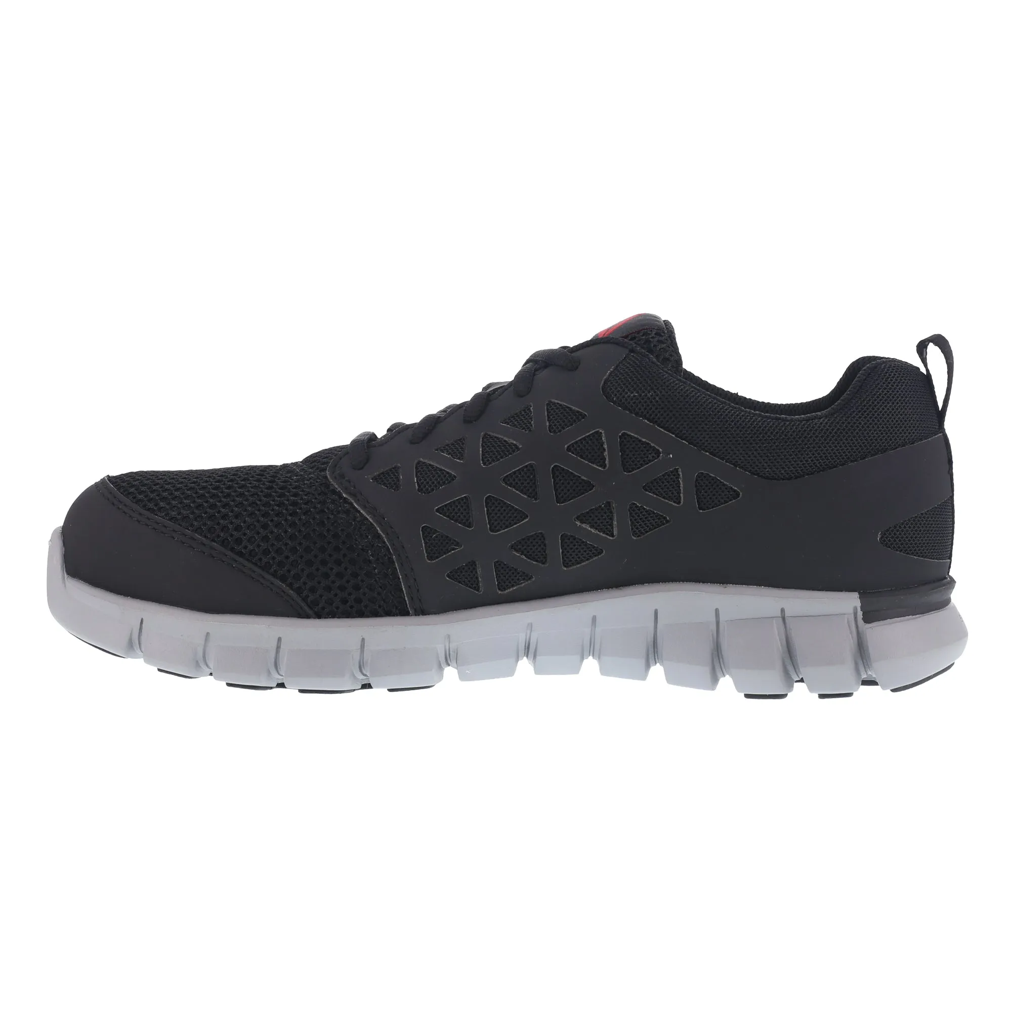 Reebok Womens Black Mesh Work Shoes Sublite Oxford