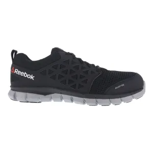 Reebok Womens Black Mesh Work Shoes Sublite Oxford