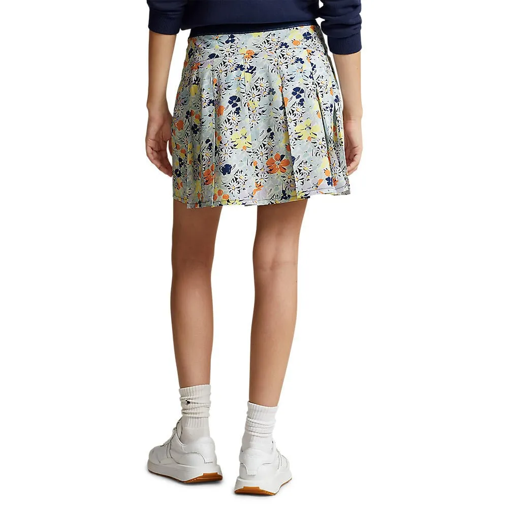 RLX Ralph Lauren Women's Printed Pleated Aim Skort 17" - Floral Bouquet