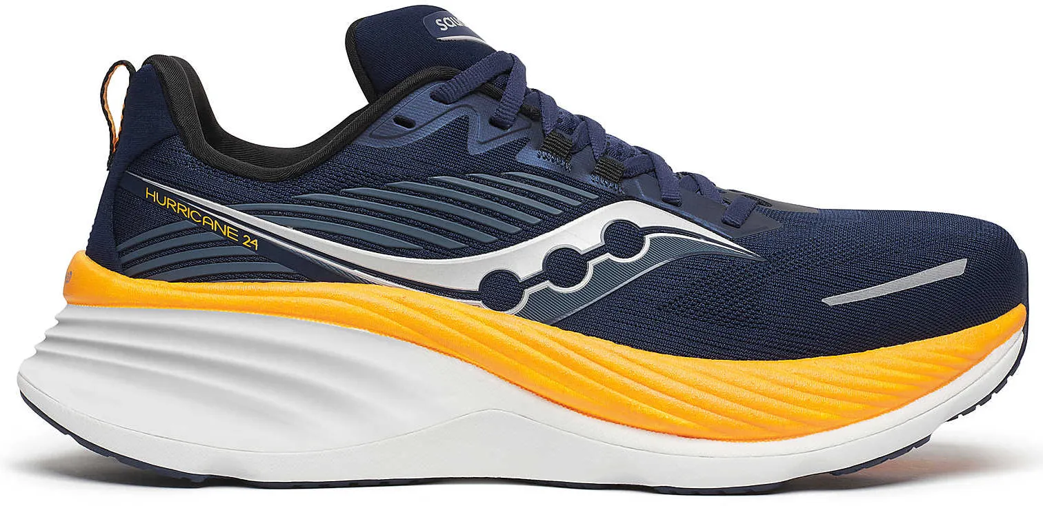 Saucony Hurricane 24 Mens Running Shoes - Navy