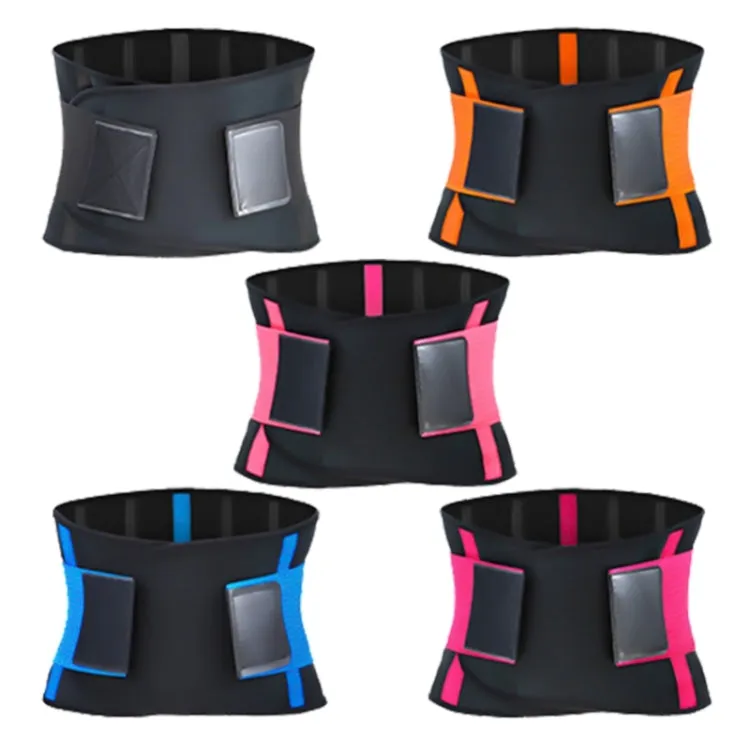 SBR Neoprene Sports Protective Gear Support Waist Protection Belt, Size:XS(Orange)