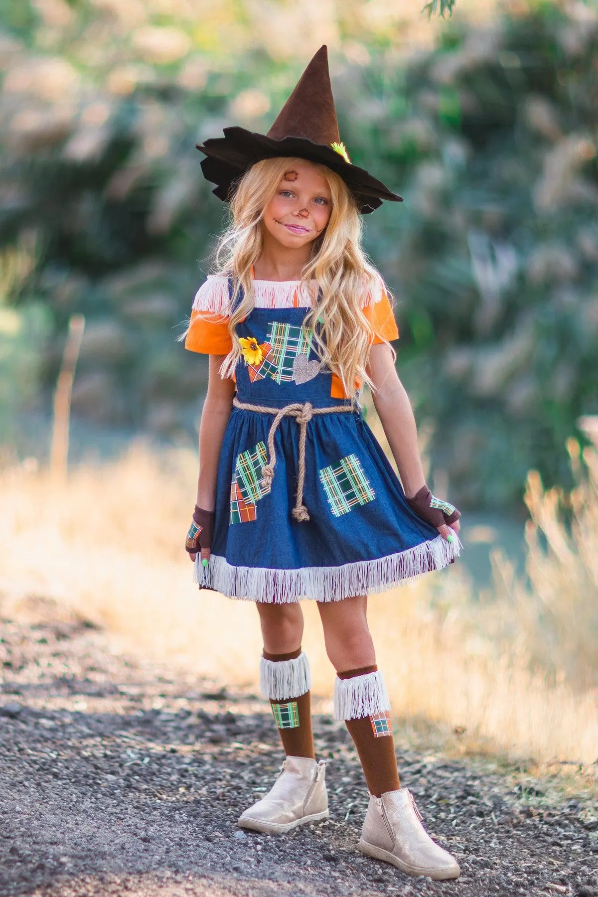 Scarecrow Costume - 5 Piece Set