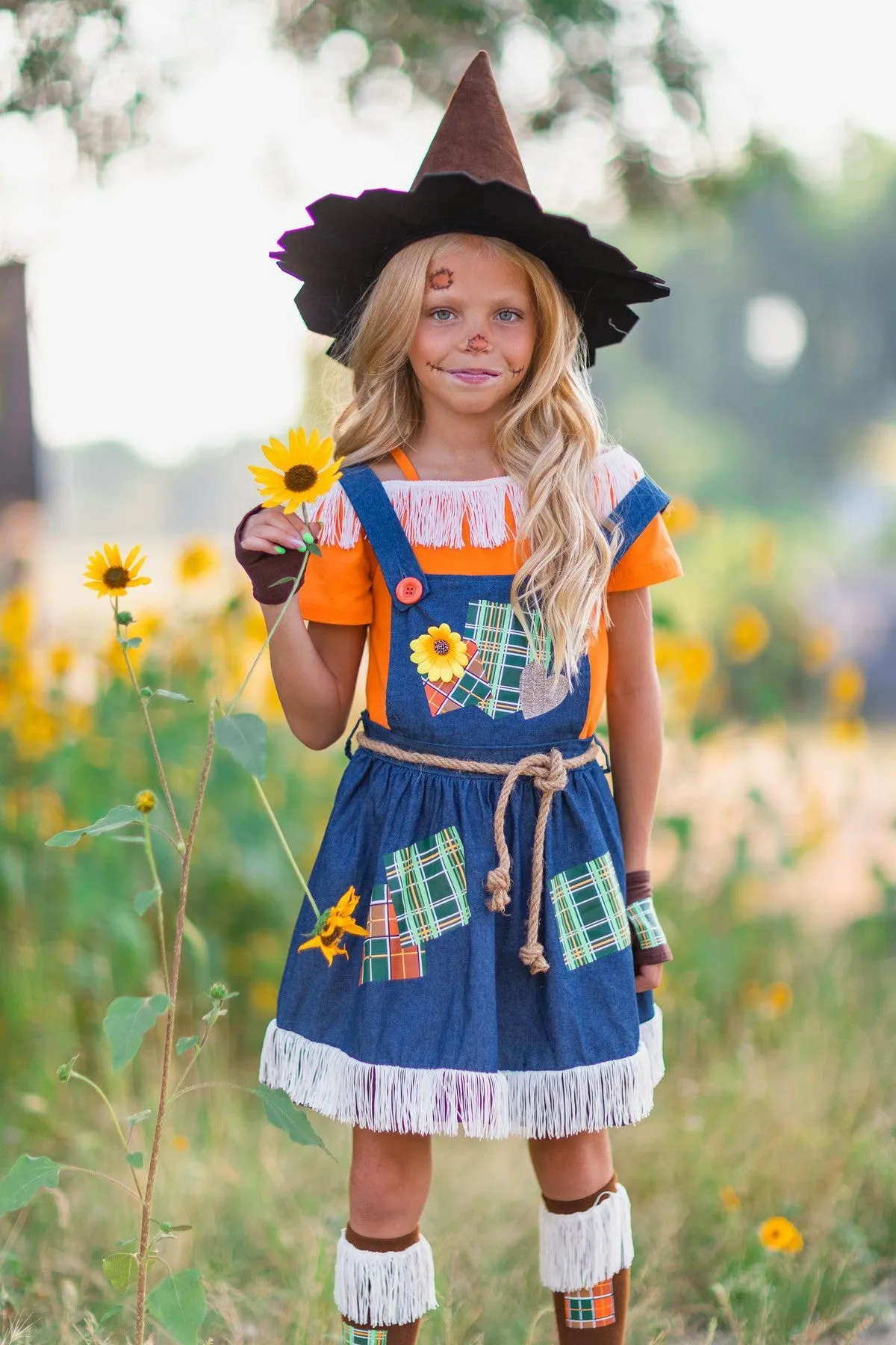 Scarecrow Costume - 5 Piece Set