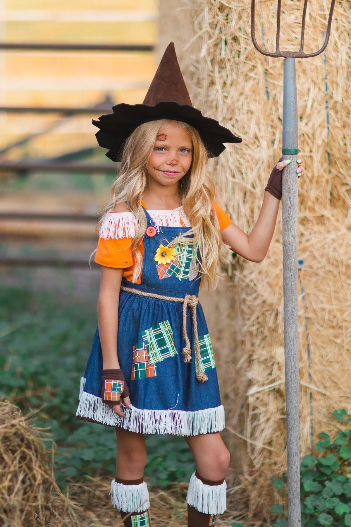 Scarecrow Costume - 5 Piece Set