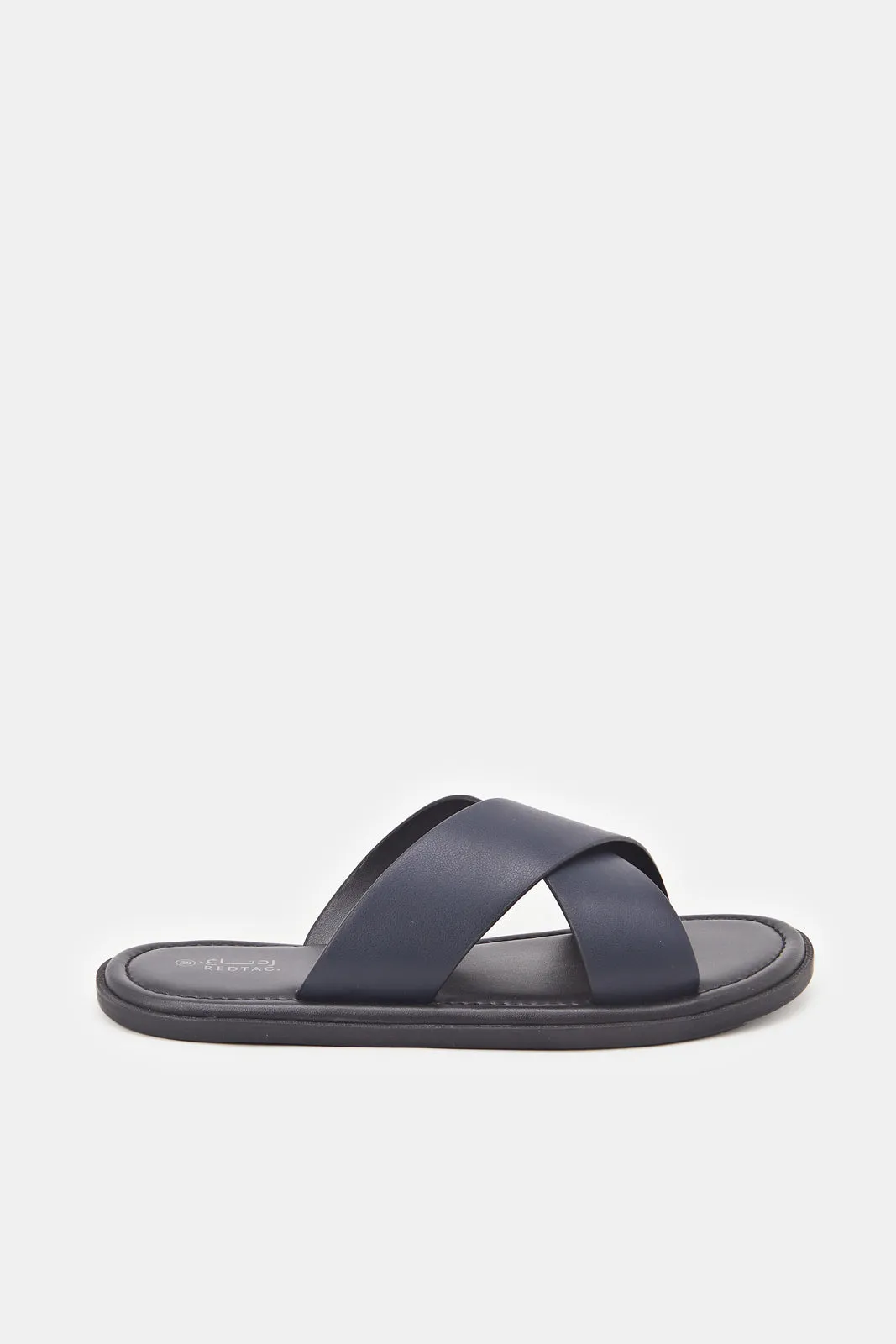 Senior Boys Navy Criss Cross Sandals