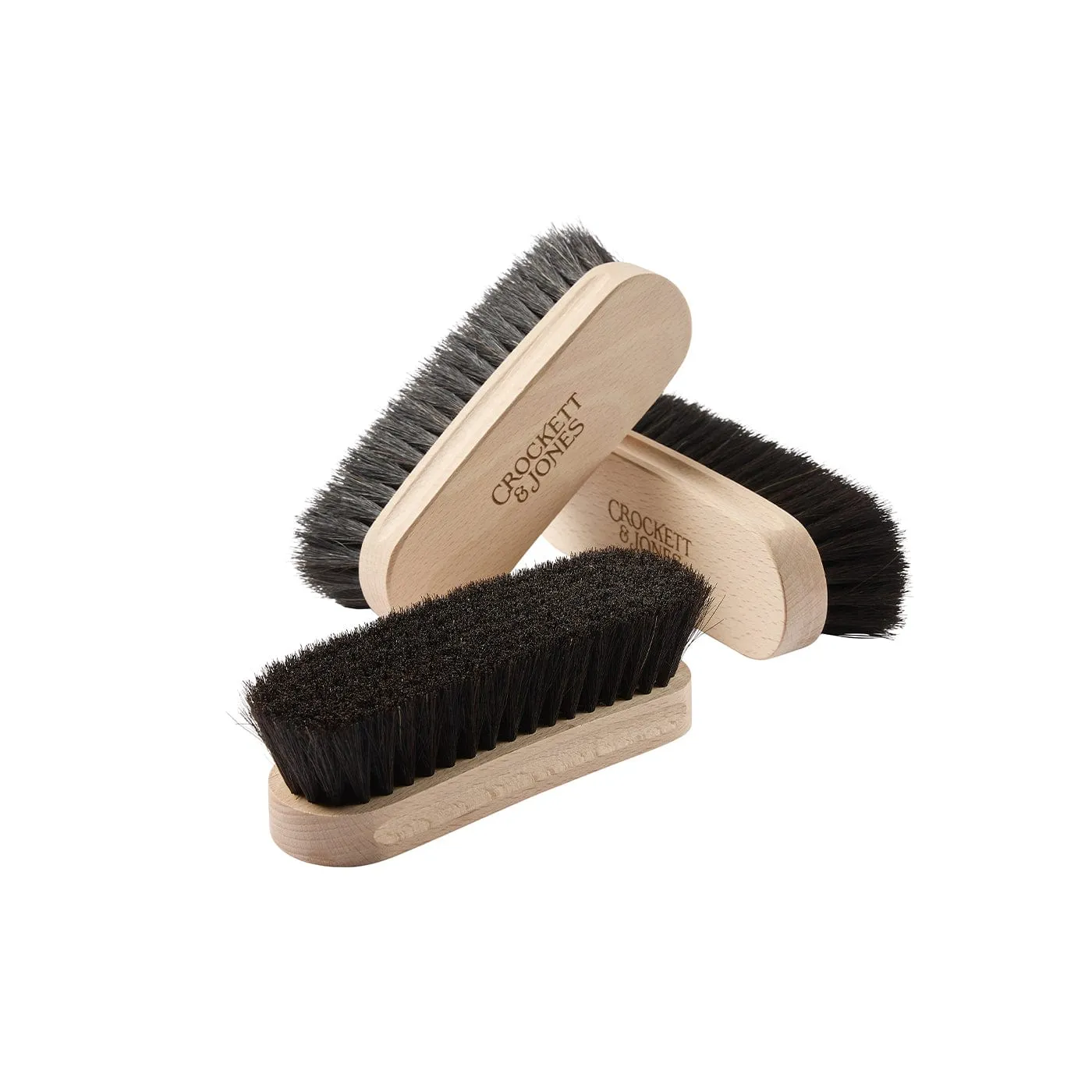 Shoe Brush Sanded Beech Small (Black)