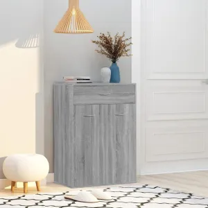 Shoe Cabinet Grey Sonoma 60x35x84 cm Engineered Wood