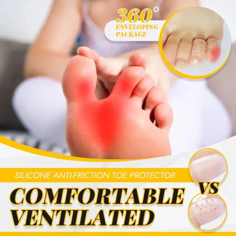 Silicone anti-friction toe protector