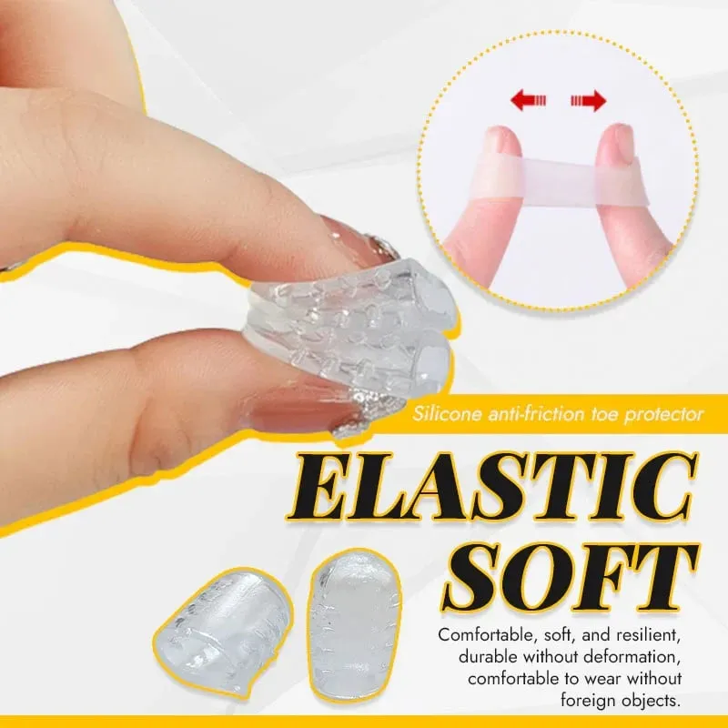 Silicone anti-friction toe protector