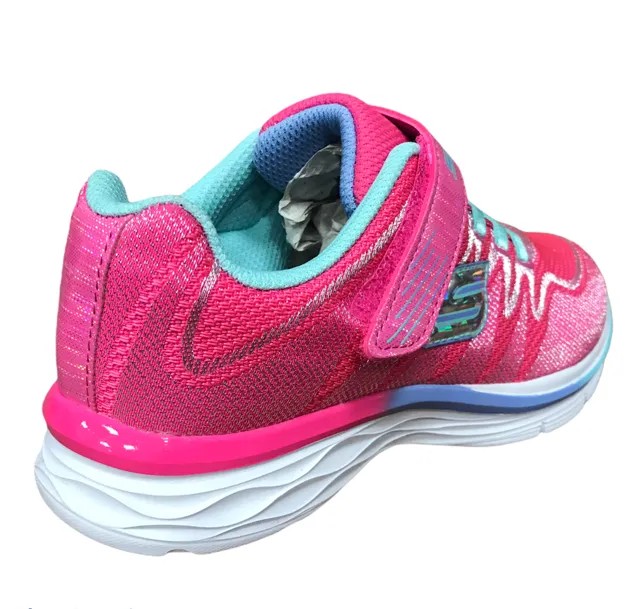 Skechers scarpa da ginnastica da bambina Dream N Dash Whimsy Girl 81131L NPAQ rosa shock