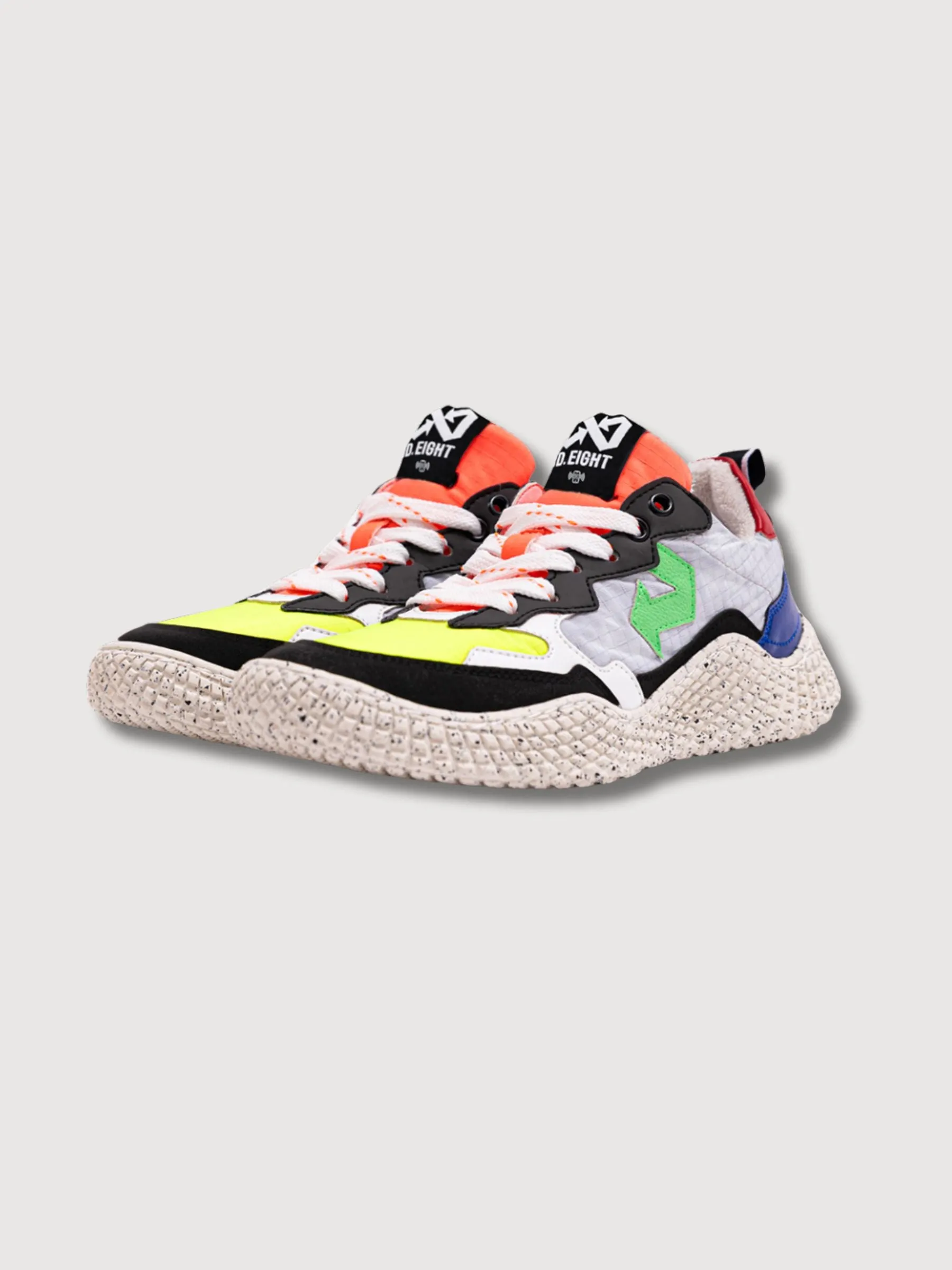 Sneakers "Hana Dark Mix Square" Multicolor Vegan | id.eight