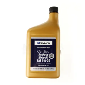 Subaru 5W30 Synthetic Motor Oil 1-Quart Bottle