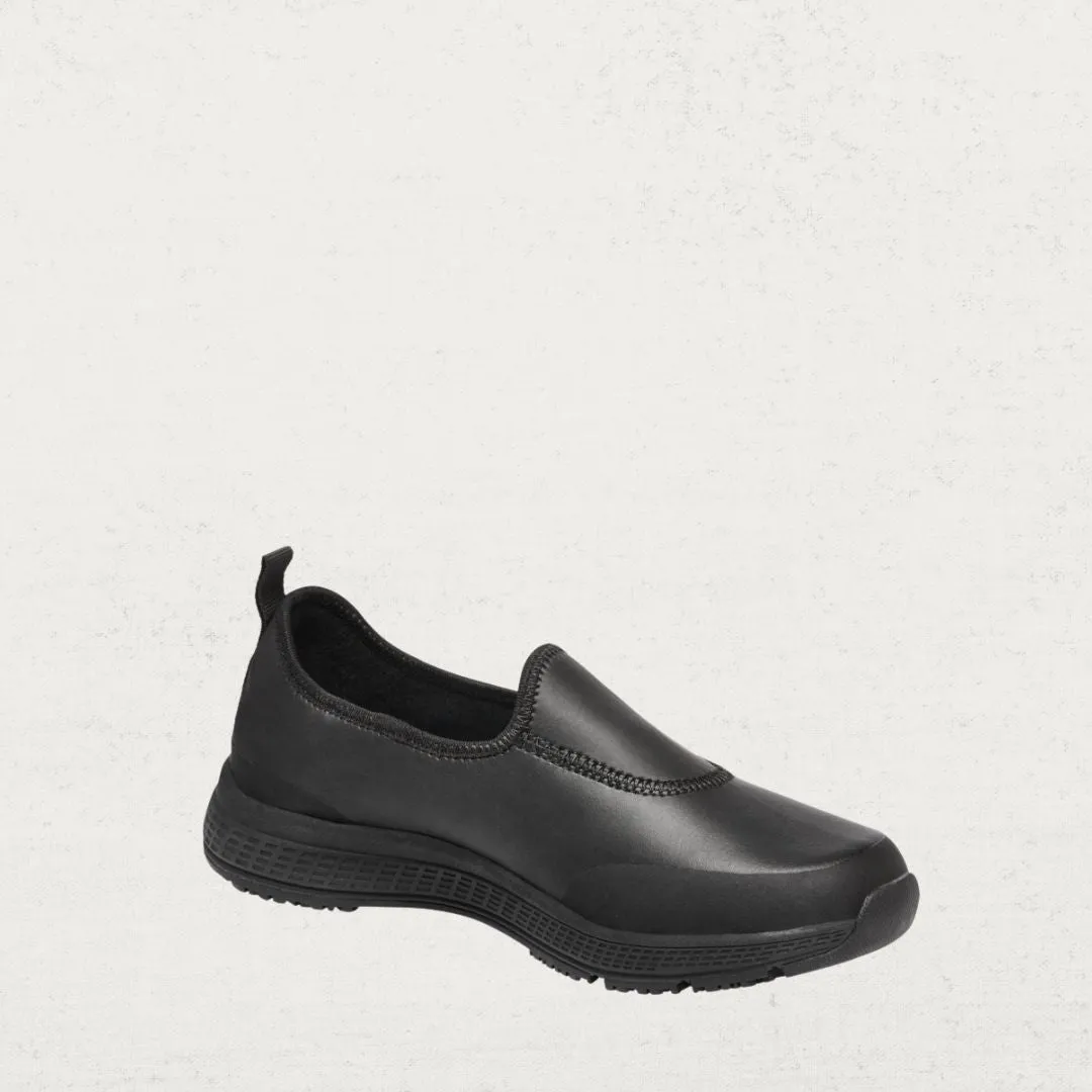 Superlites Slip On Black Leather Shoe