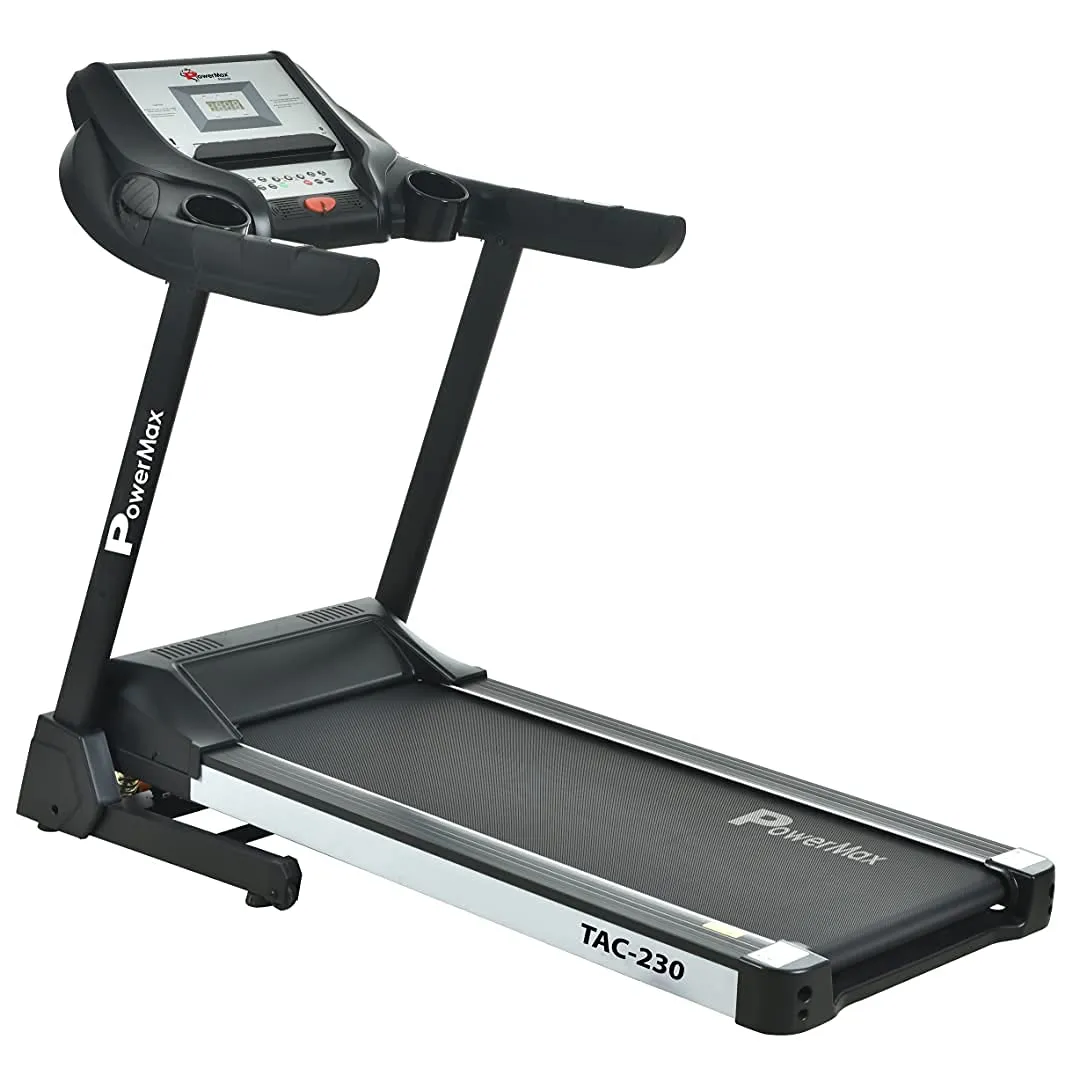 TAM-230 (4HP) Motorised Treadmill for Home [Speed:14.8kmph | Max User Weight:110kg | Foldable | 12 Workout Programs | MP3] Free Installation Assistance & Demo - 3 Year Motor Warranty