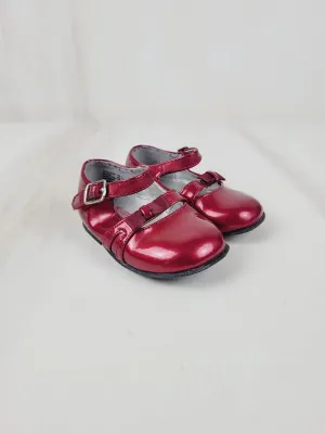 TEENY TOES RED SHINY SHOES SIZE 3 TODDLER PRE-LOVED