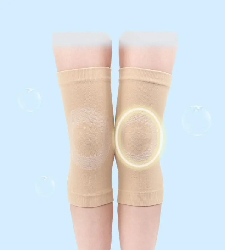 Thin Nylon Stockings Joint Warmth Sports Knee Pads, Specification: L (Gray)