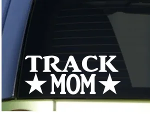 Track Mom sticker *H316* 8.5 inch wide vinyl running shoes 5k 10k