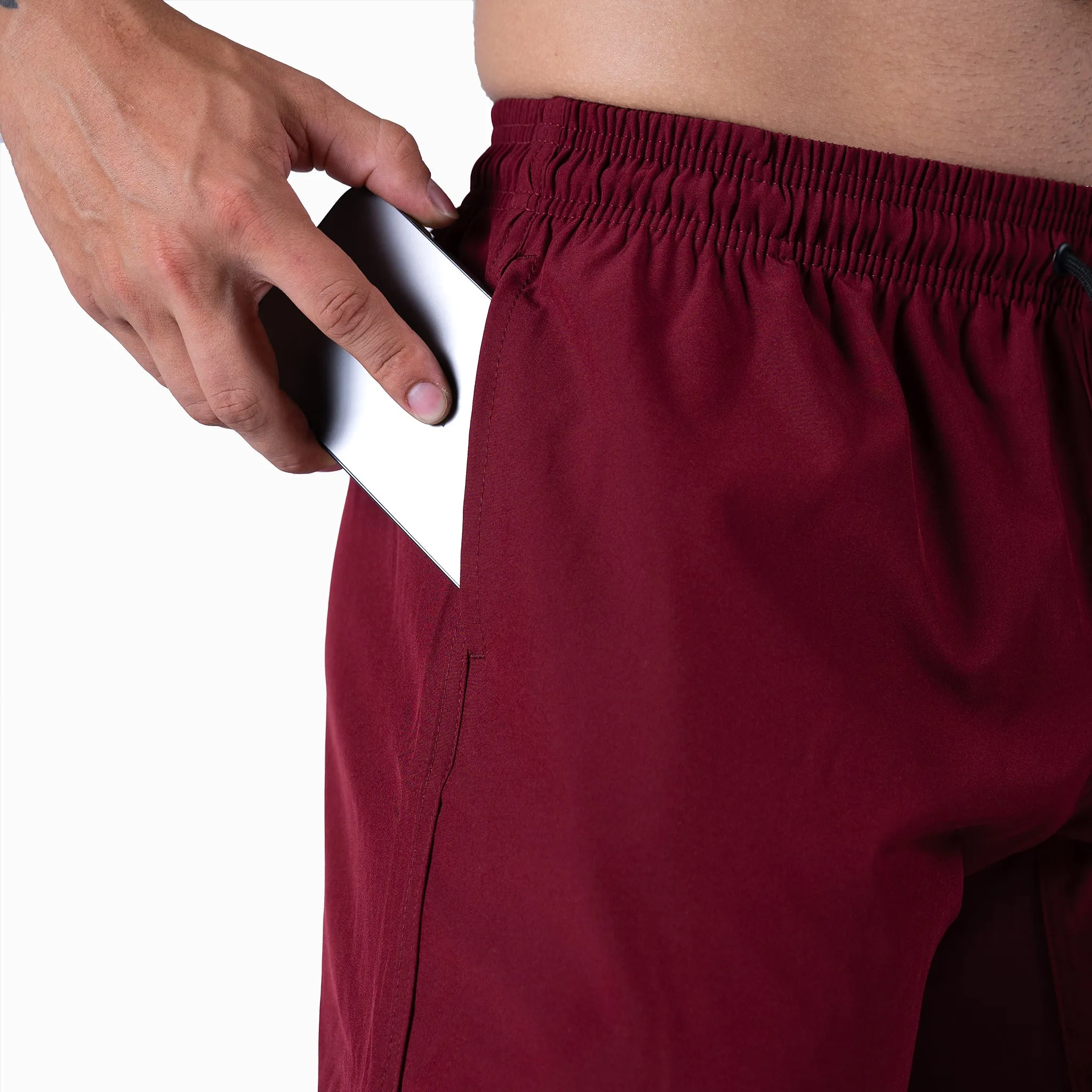 Training Shorts - Burgundy