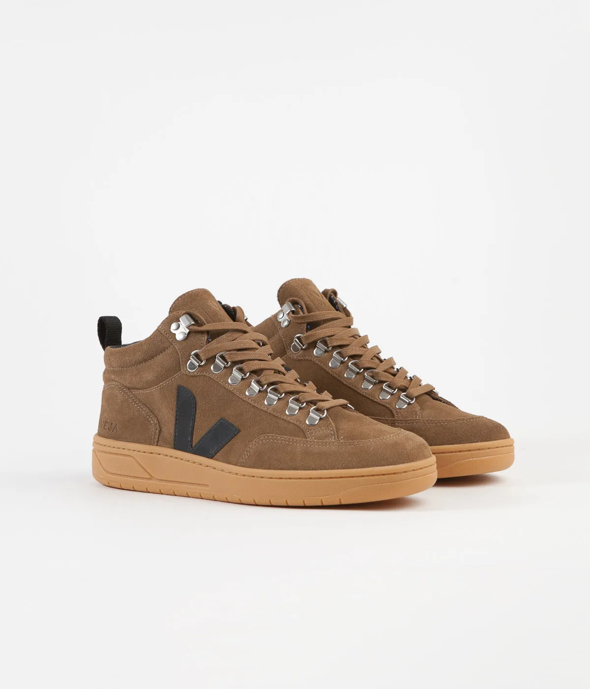 Veja Roraima Suede Shoes - Brown / Black / Gum Sole