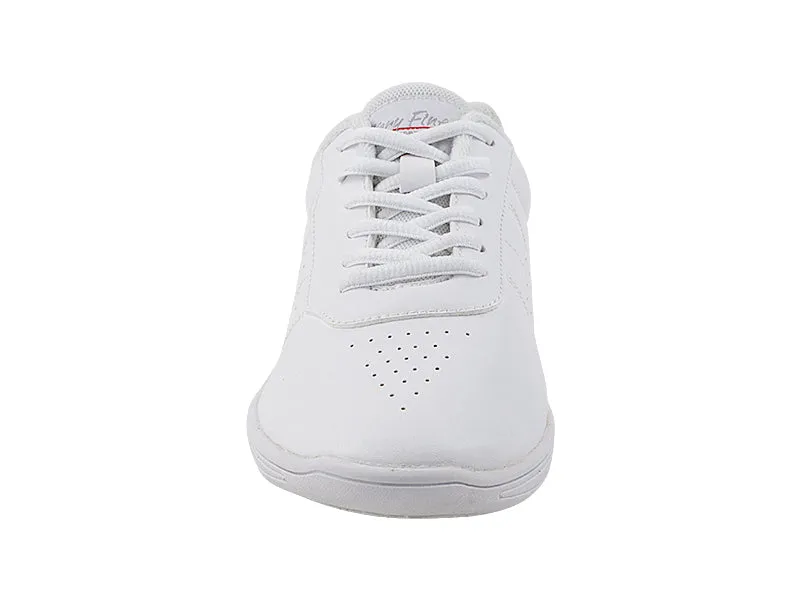 Very Fine Unisex Split Sole Lightweight White Leather Practice Dance Shoe Sneaker 025 In Stock