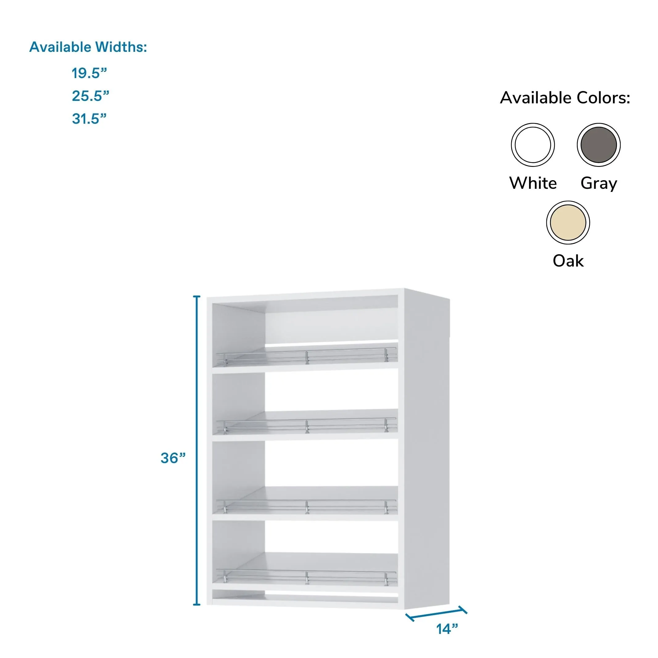 Vista Shoe Shelf Short Tower