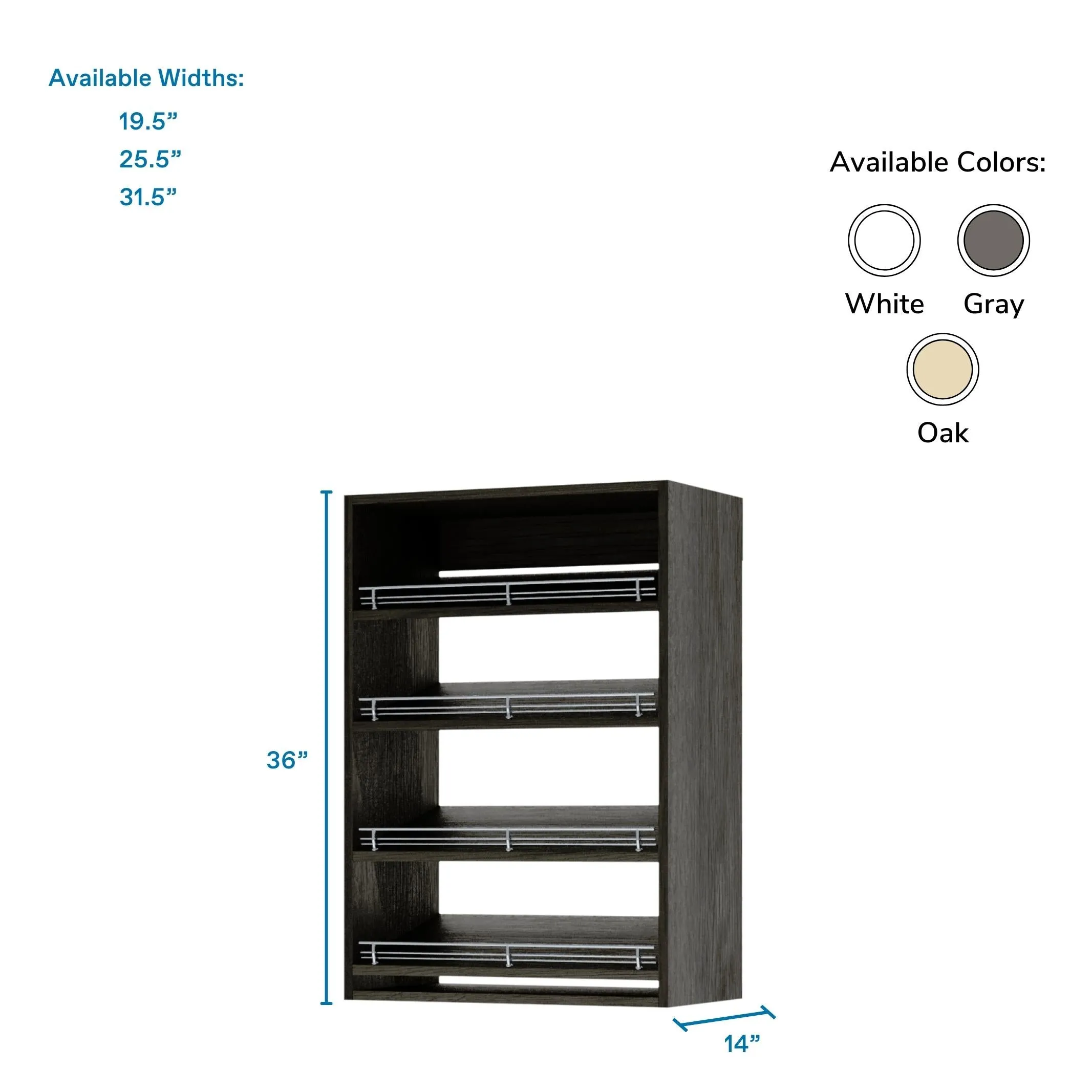 Vista Shoe Shelf Short Tower