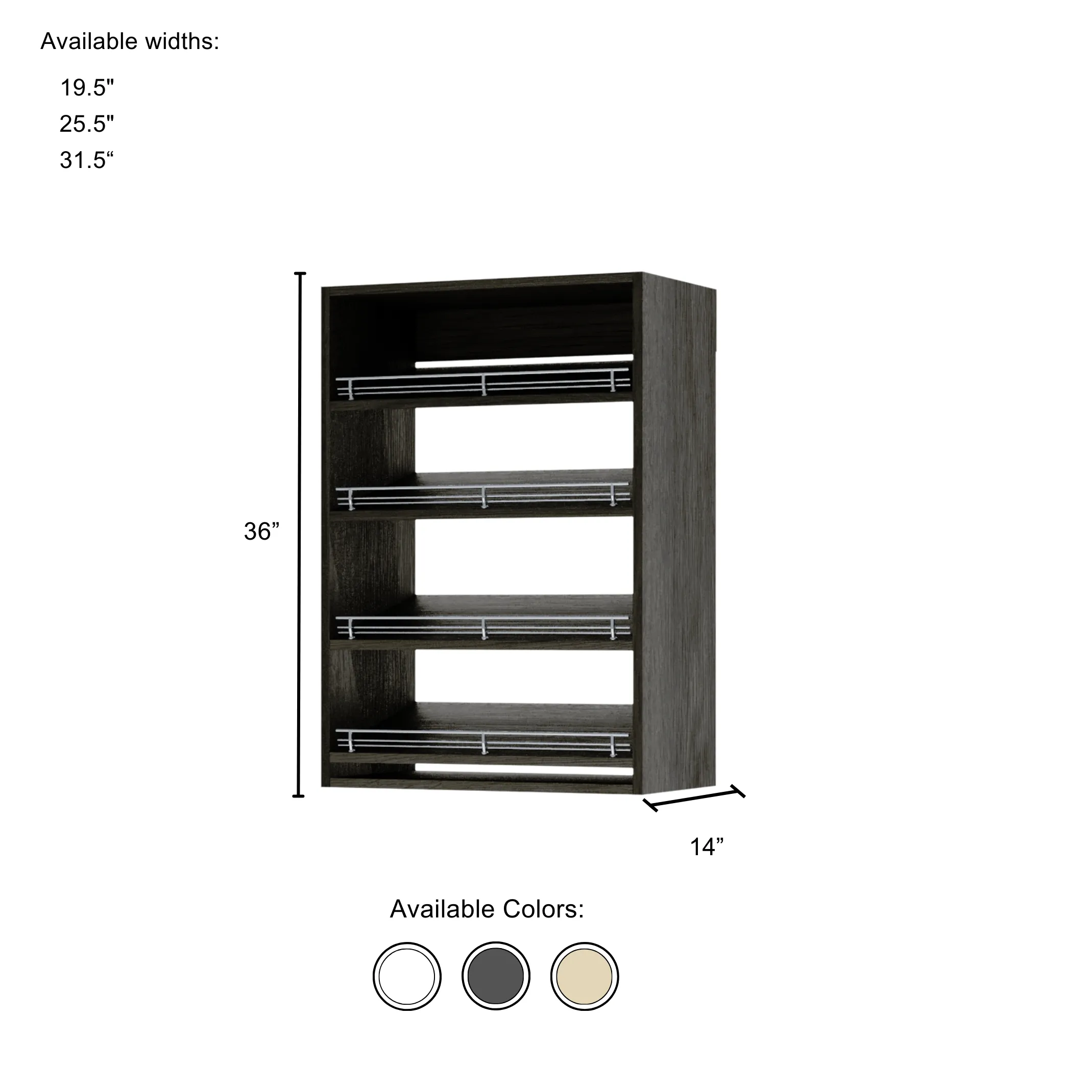 Vista Shoe Shelf Short Tower