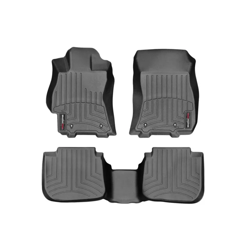 WeatherTech FloorLiners - Front/2nd Row - Black - Subaru Outback 2015-17