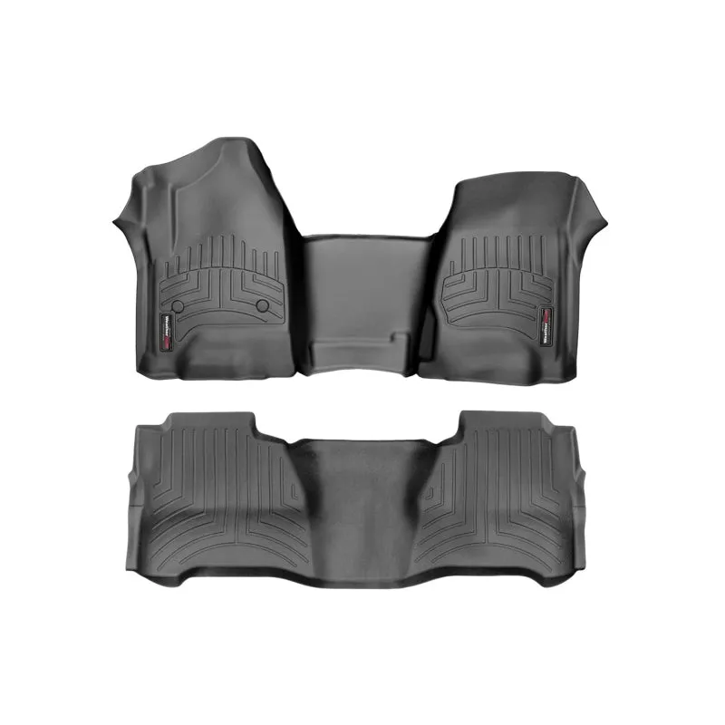 WeatherTech FloorLiners - Front/2nd Row/3rd Row - Black - GM Midsize SUV 2017-18