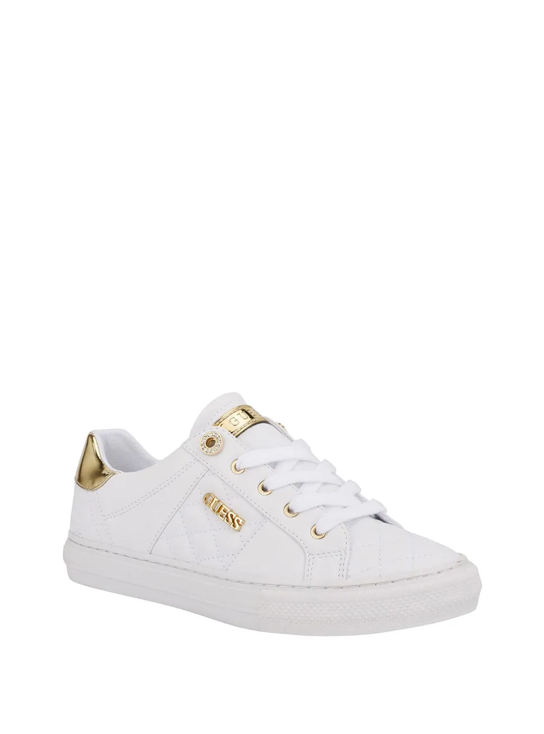 White Gold Loven Low-Top Sneakers