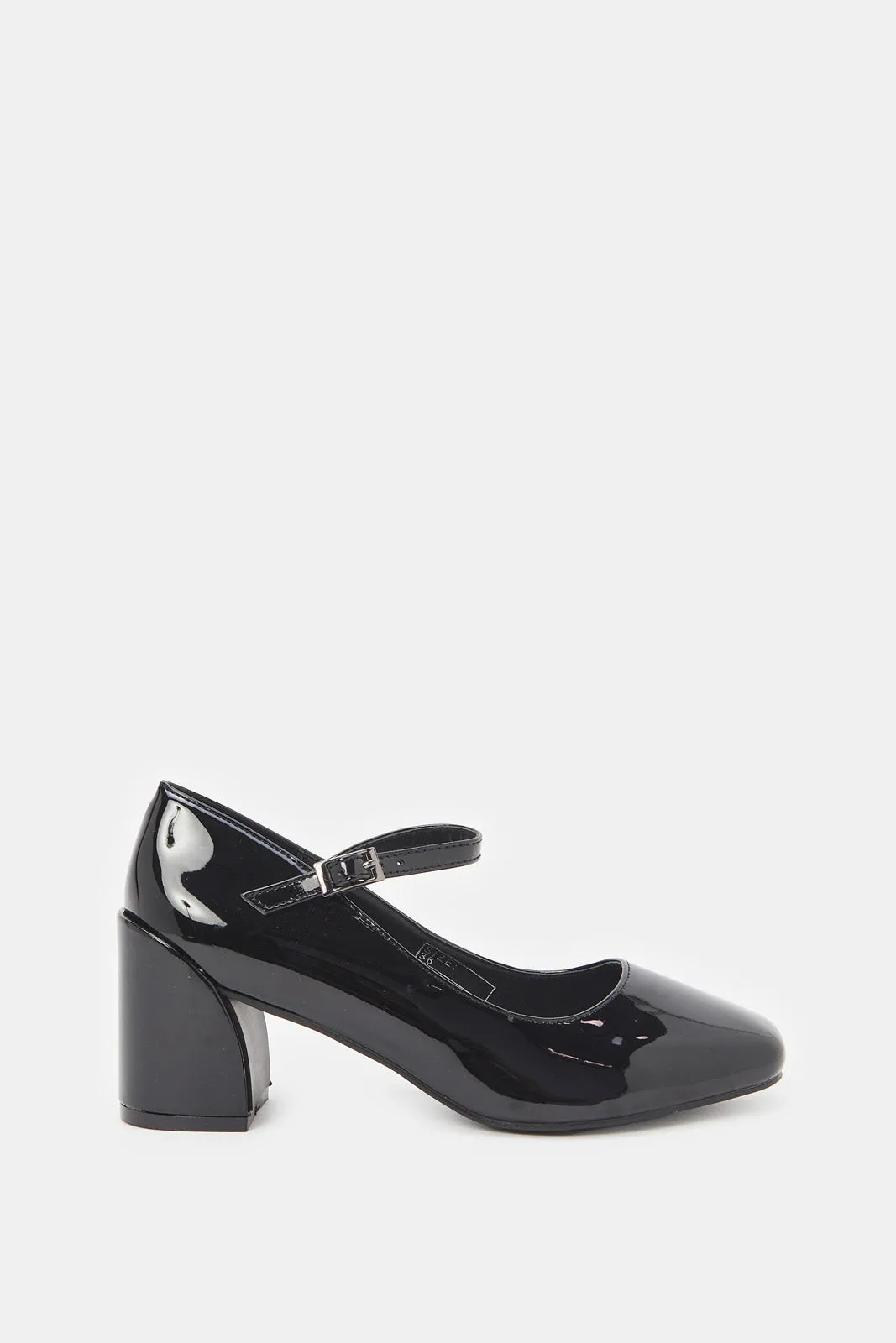 Women Black Patent Mary Jane Shoes